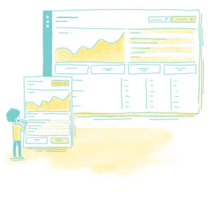 Victorious SEO metrics dashboard for desktop and mobile
