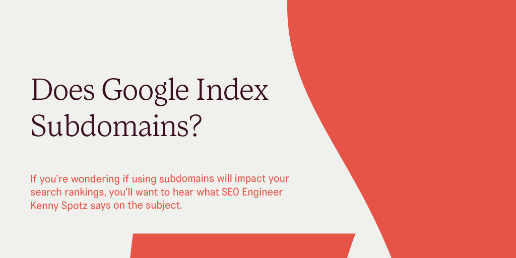 does google index subdomains