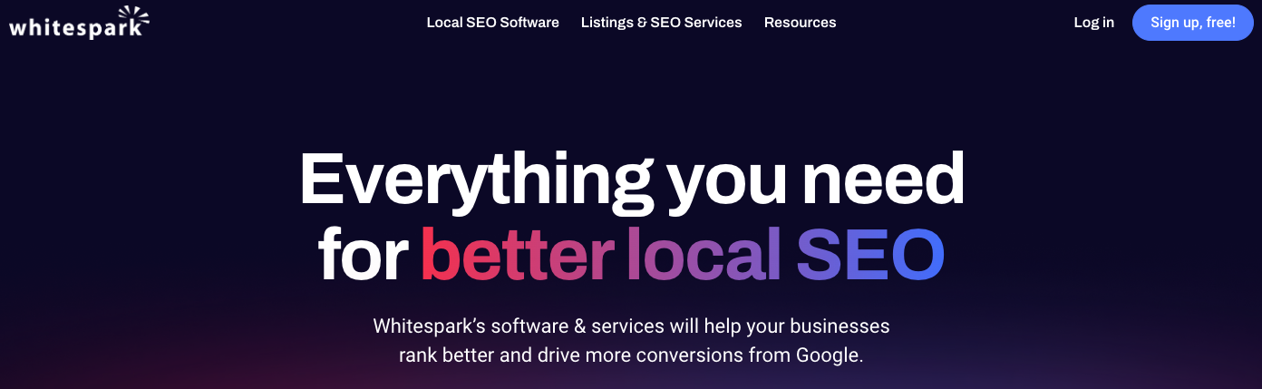 An image from Whitespark promoting their local SEO tools